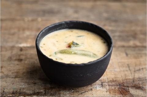 Thai Green Curry With Tofu Served with Rice Noodles
