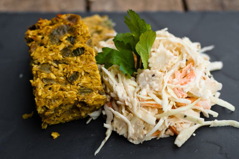 Red Onion Bhaji & Crunchy Coleslaw