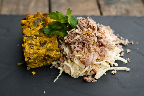Red Onion Bhaji, Tuna & Coleslaw